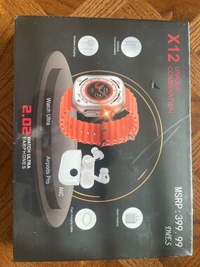 DMES X12 Unique Combination Smart Watch Ultra/Earbuds set